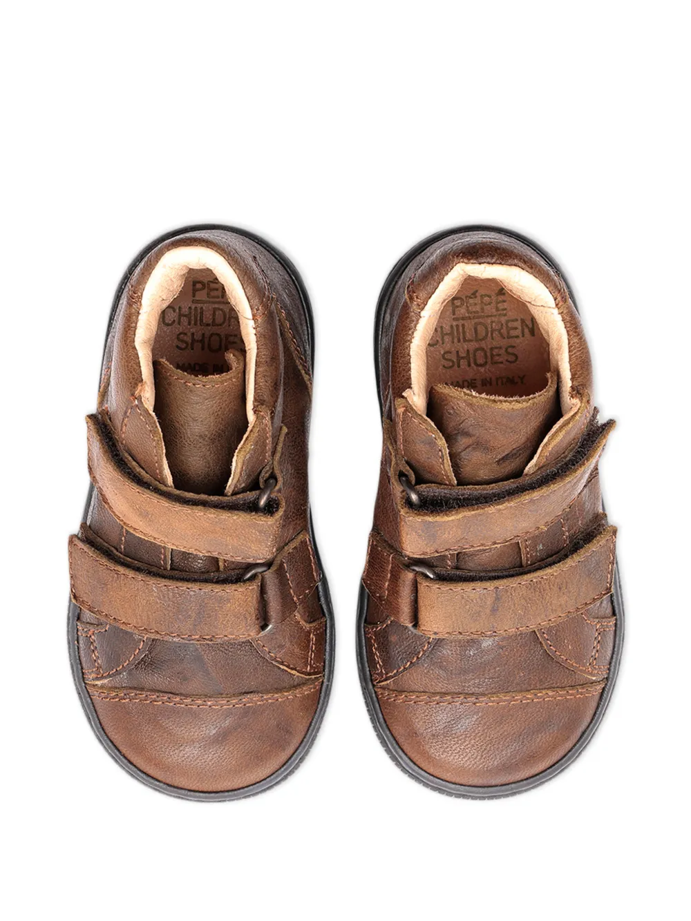 Pèpè Sneakers met bandje Bruin