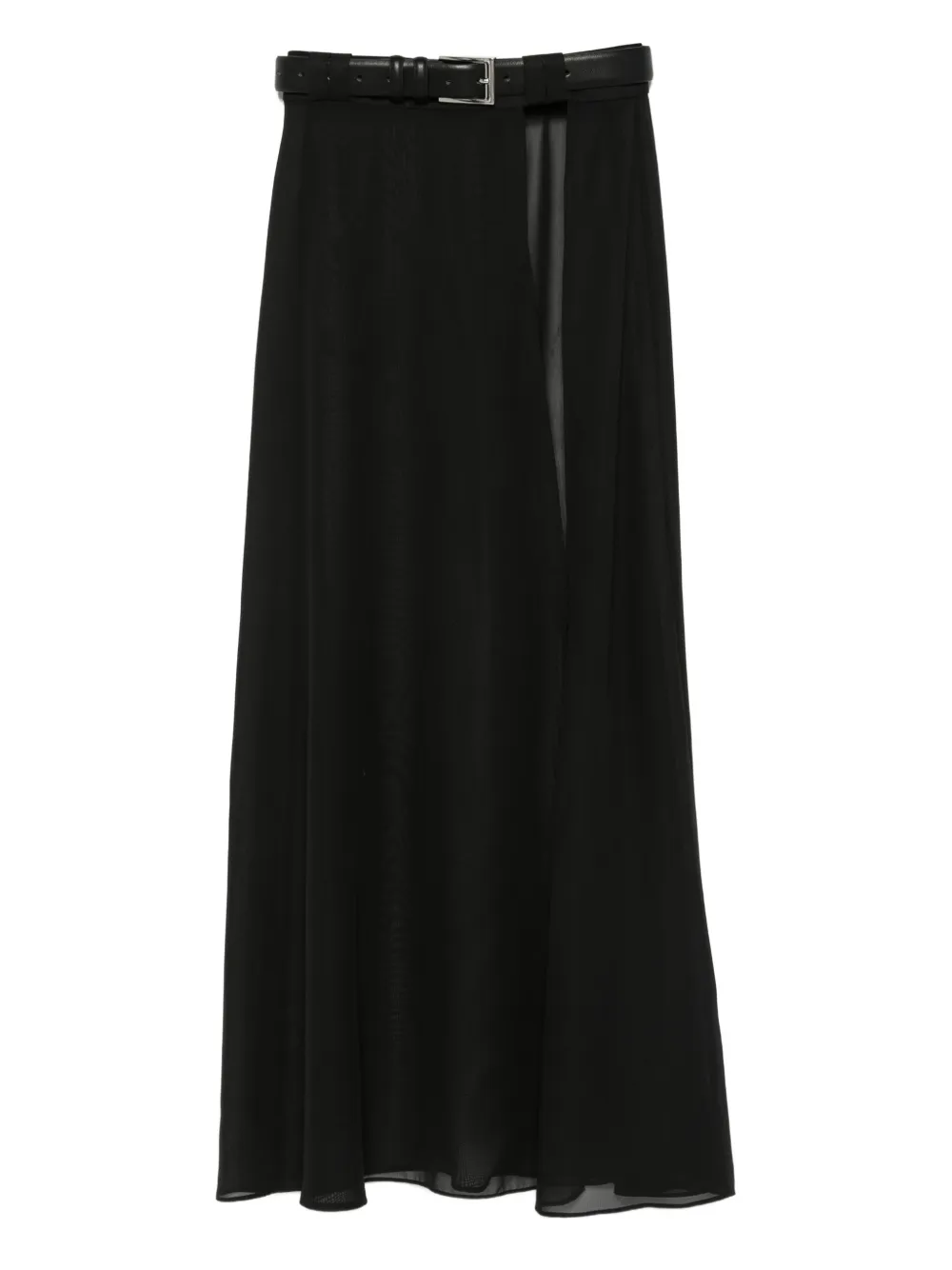 Vestiaire d'un Oiseau Libre Midi-rok met ceintuur Zwart
