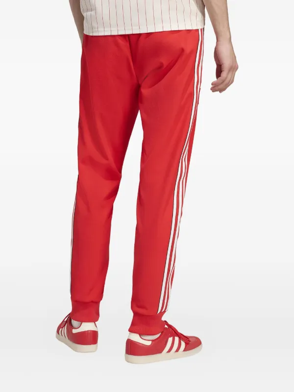 Adidas x SLB Terrace Icons side-stripe Track Pants Red