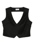 Vestiaire d'un Oiseau Libre open-back top - Black