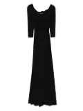 ROSERRY Tuscany flared maxi dress - Black