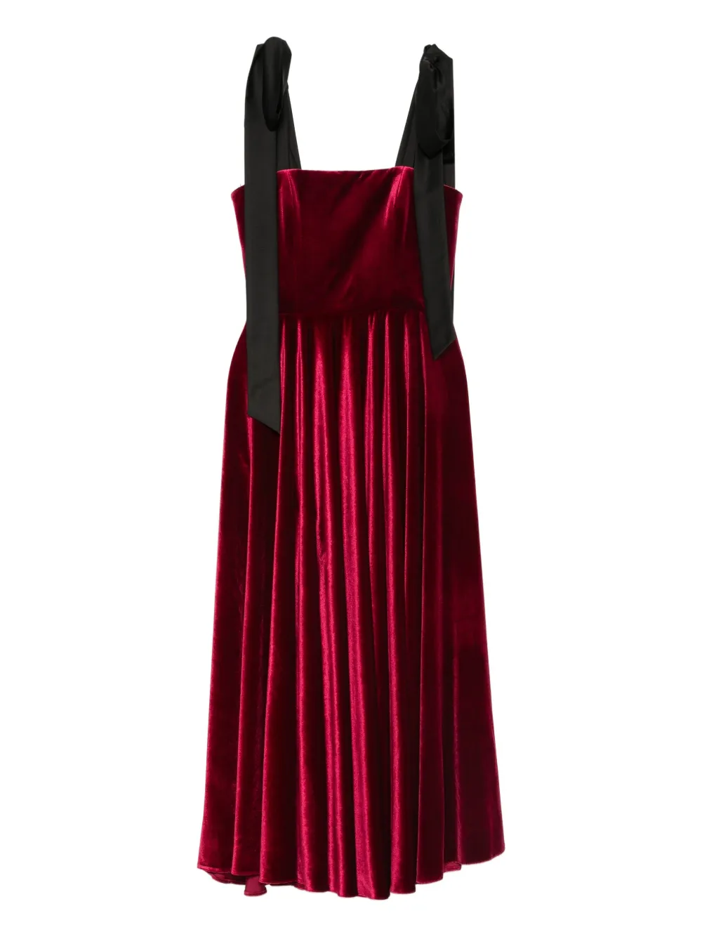 ROSERRY Midi-jurk met vierkante hals Rood
