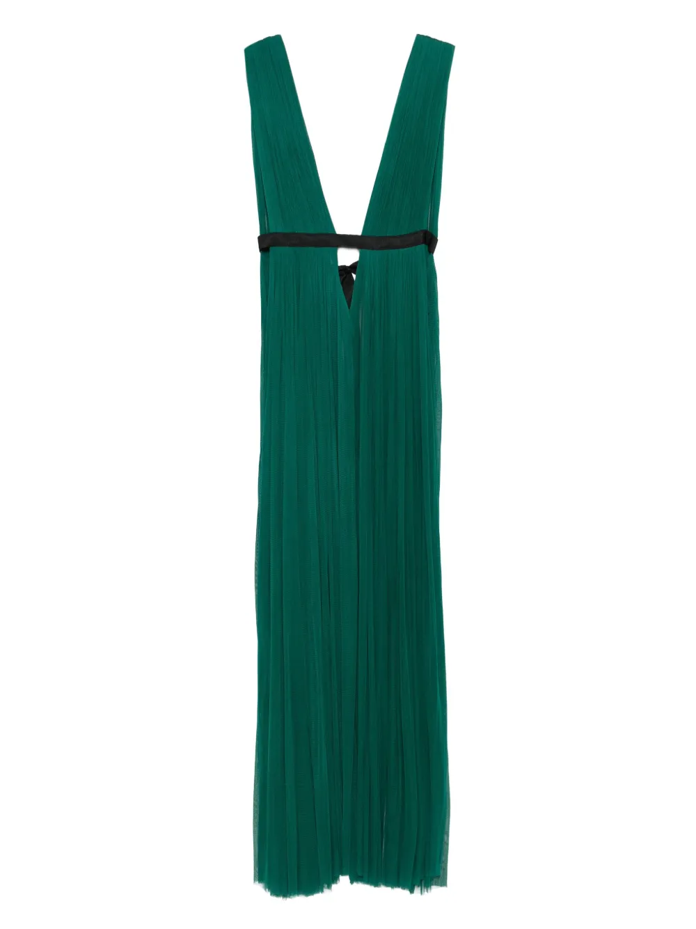 ROSERRY Santorini geplooide maxi-jurk met V-hals Groen