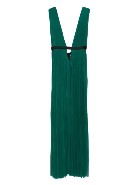 ROSERRY Santorini pleated V-neck maxi dress