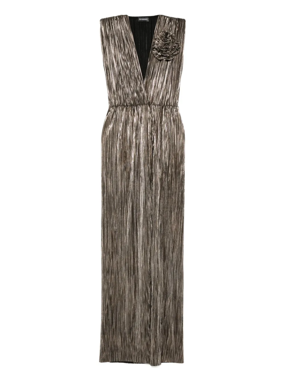 ROSERRY Midi-jurk met V-hals Goud