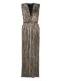 ROSERRY sleeveless V-neck midi dress - Gold