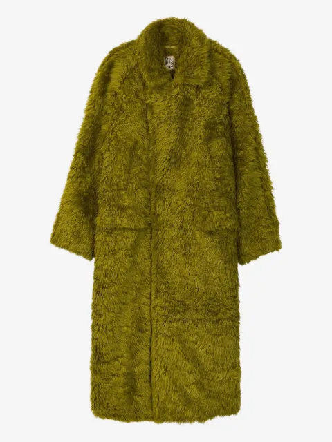 CamperLab double-breasted faux-fur coat