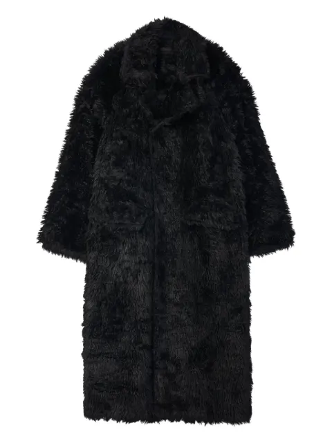 CamperLab teddy-effect faux-fur coat