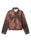 CamperLab acid-wash effect denim jacket - Brown