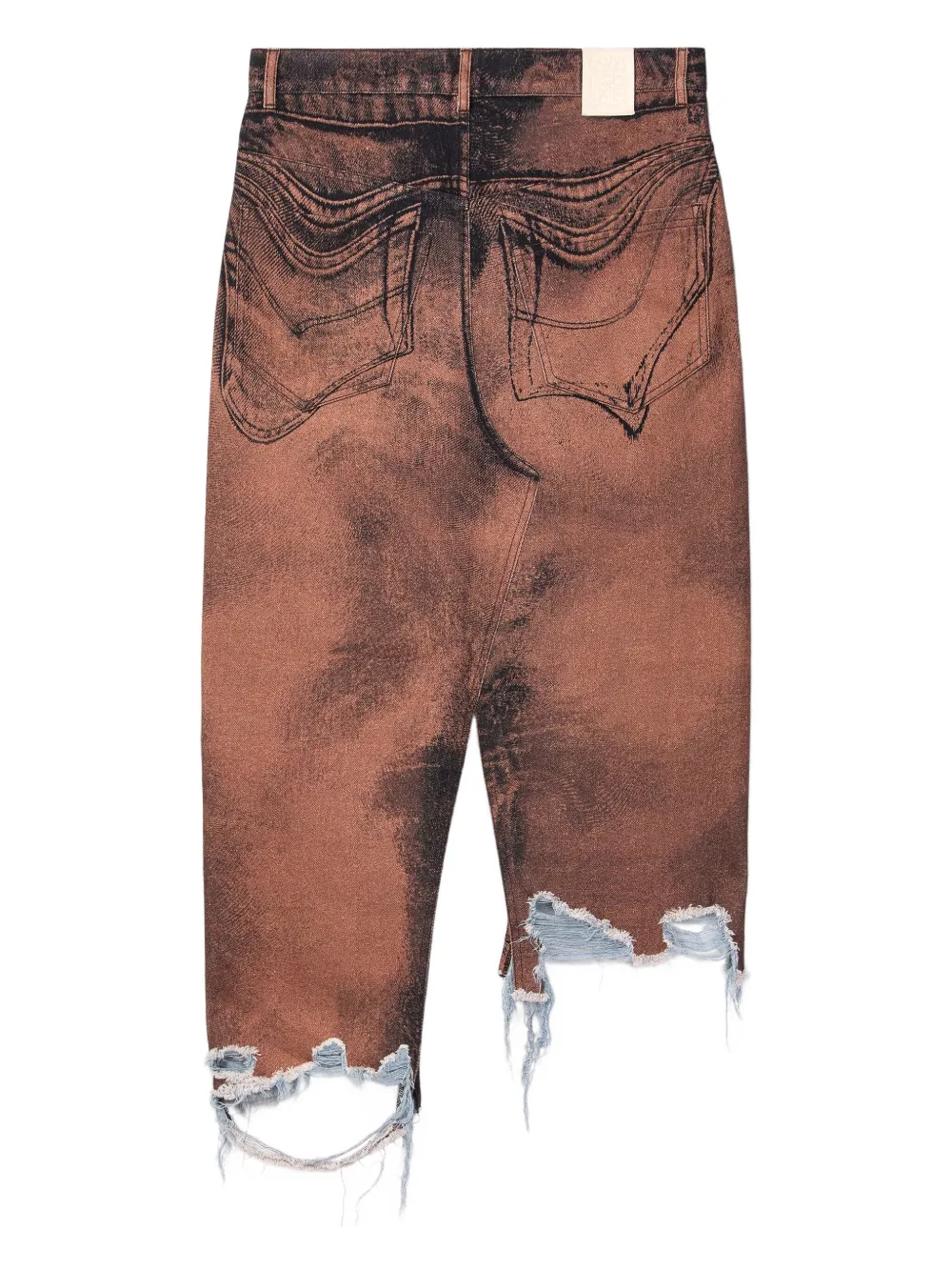 CamperLab distressed denim asymmetric skirt | Women | Image 2