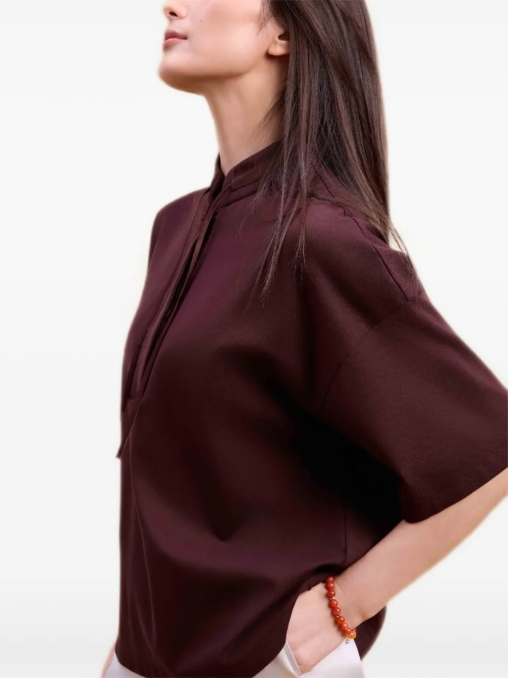  Shanghai Tang Tang Short-sleeve Top - Purple 