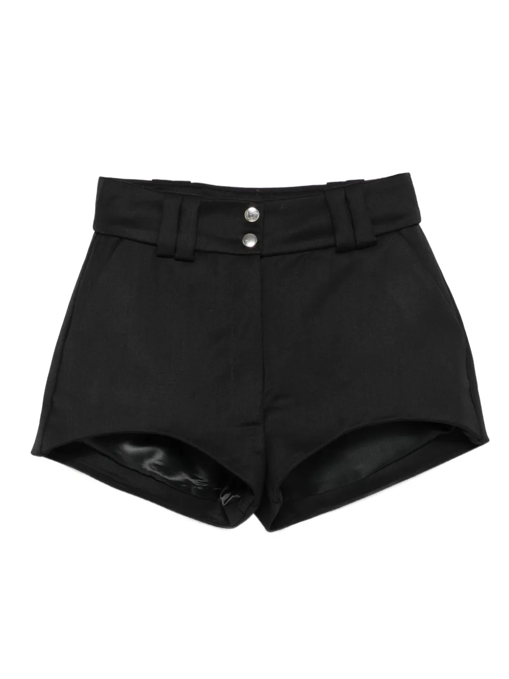 Vestiaire D'un Oiseau Libre High-waisted Shorts In Black