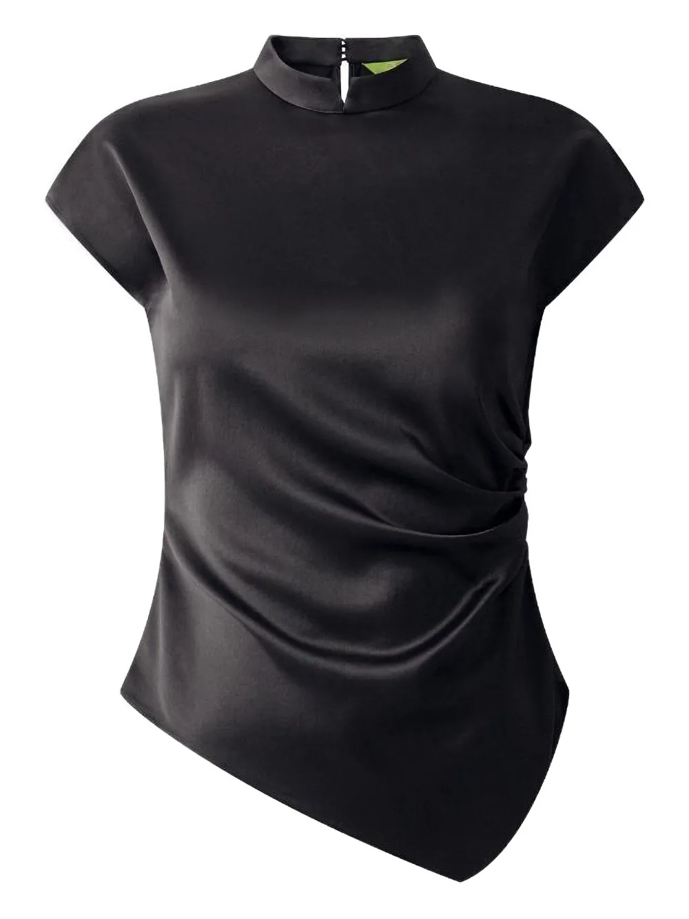 draped silk blouse