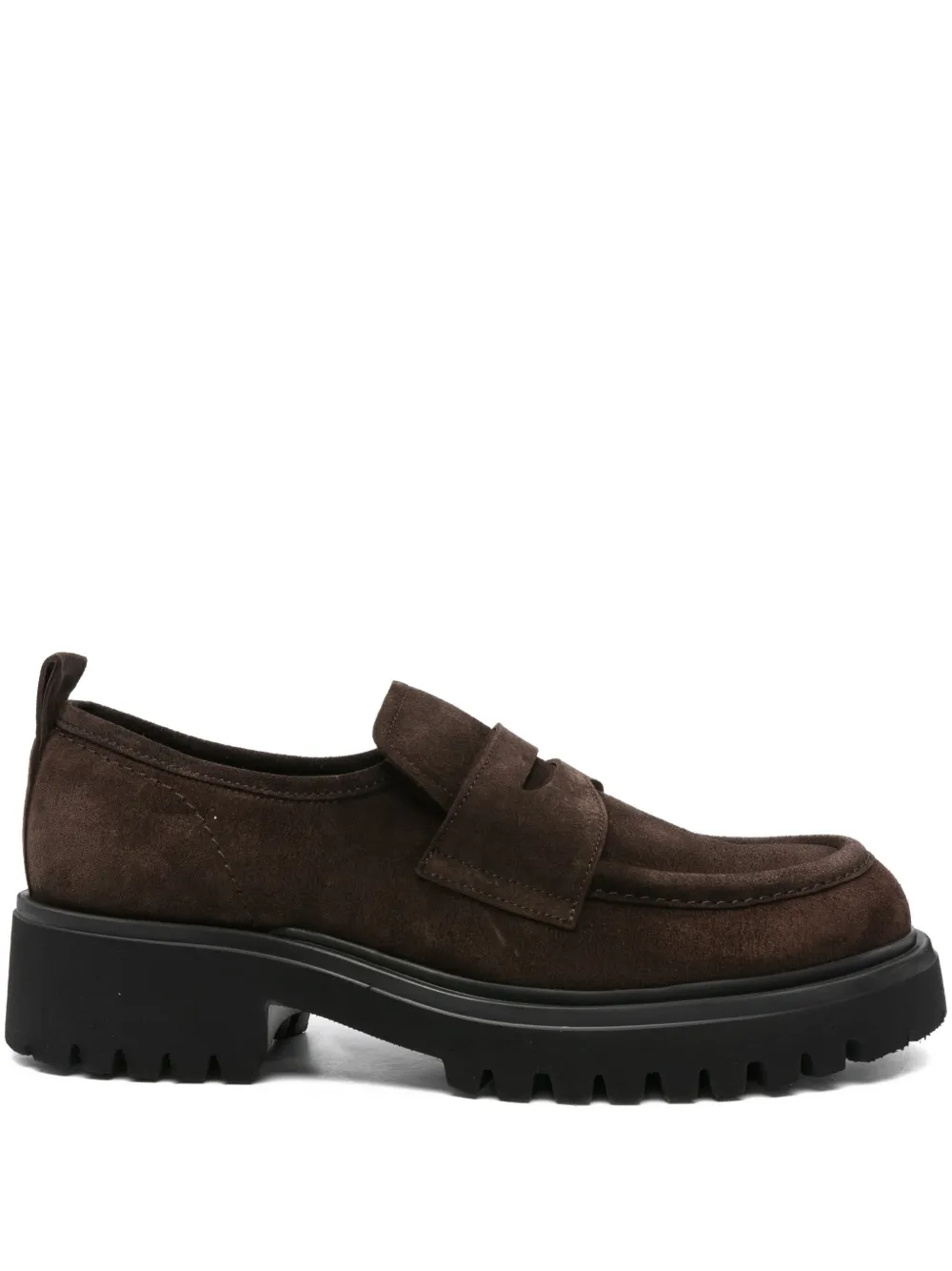 GUGLIELMO ROTTA penny-suede loafers Bruin