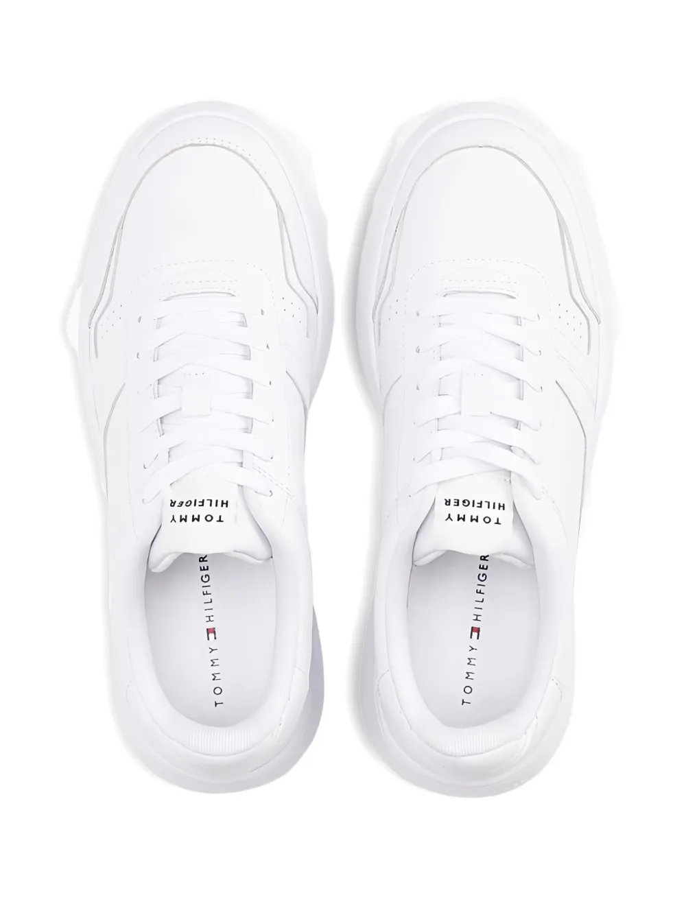 Tommy Hilfiger Lightweight Lace-up Sneakers In White
