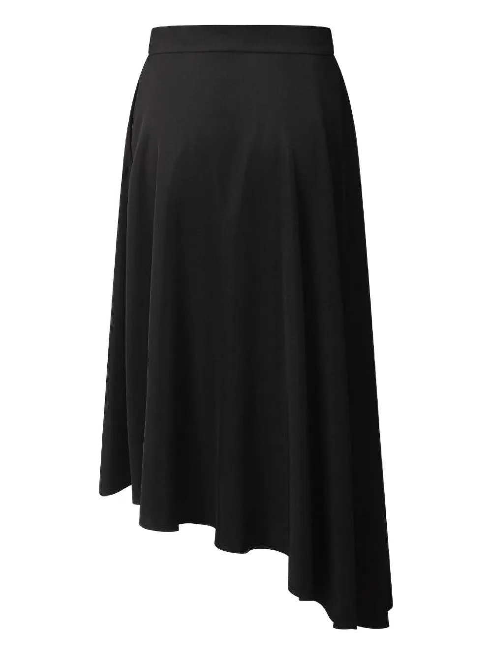Shanghai Tang pleated asymmetric skirt - Zwart