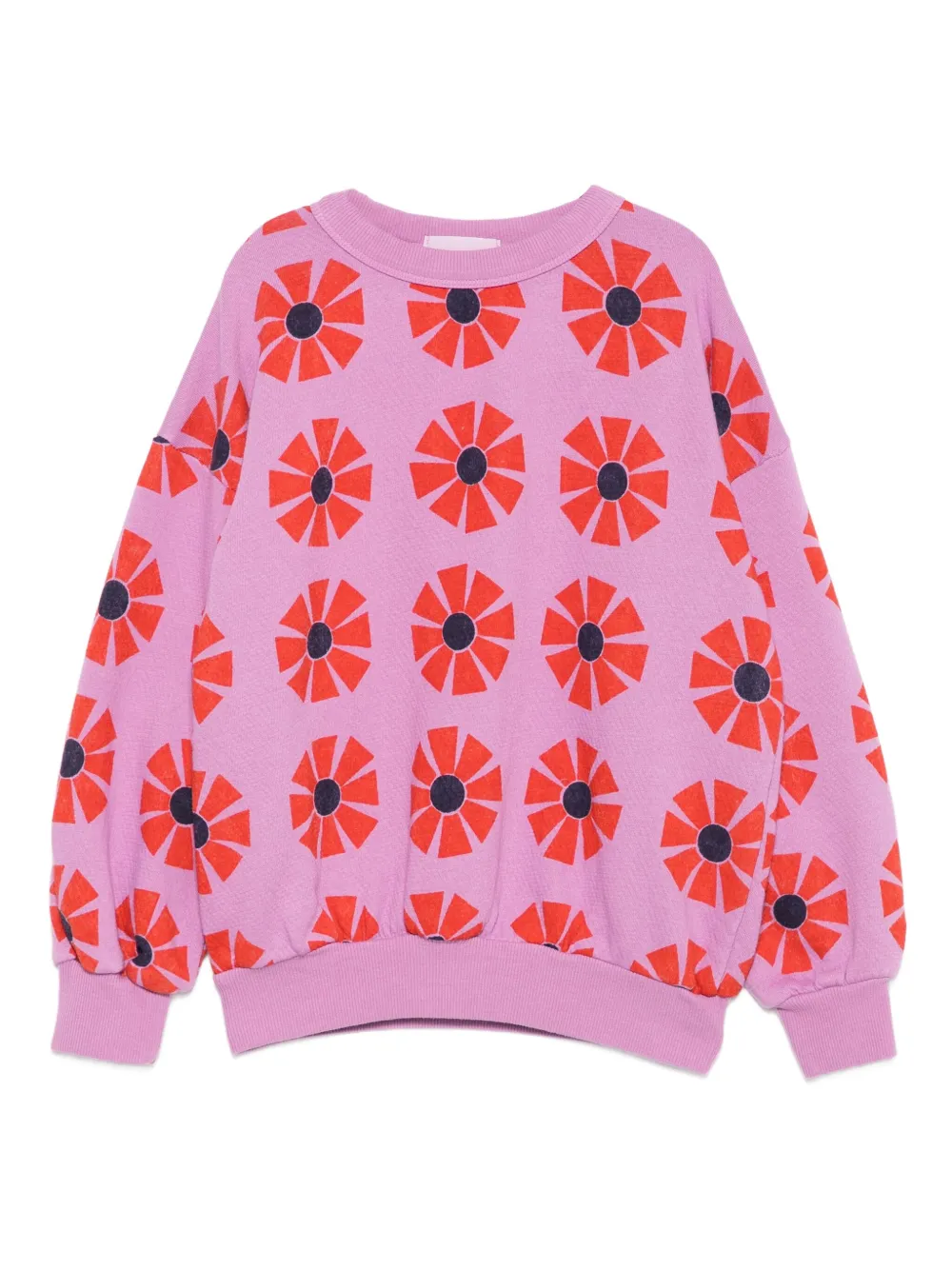 Bobo Choses Sweater met bloe print Paars