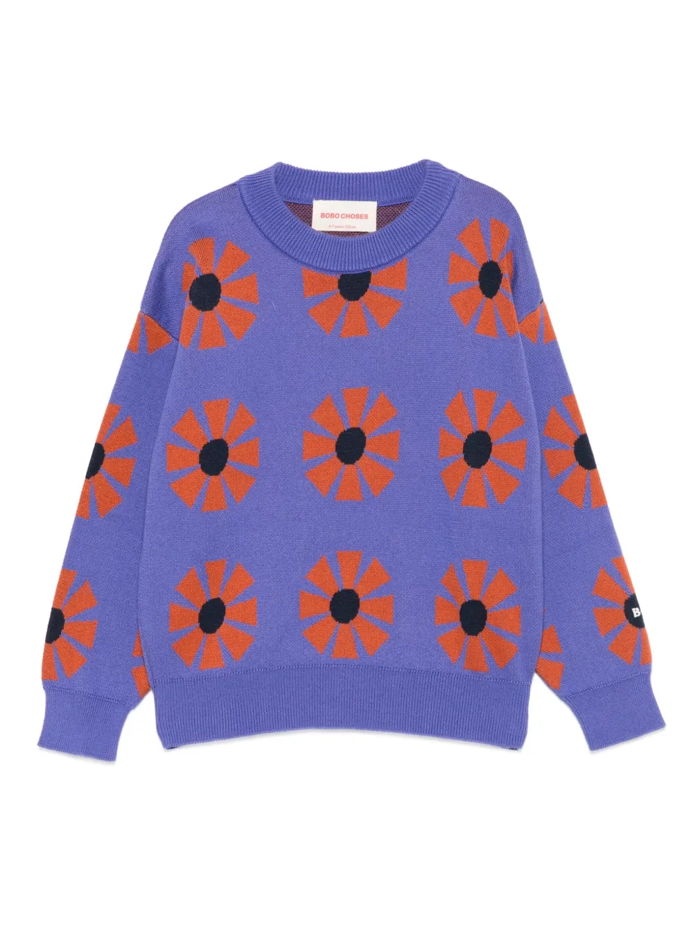 Bobo Choses Trui met bloe print Paars