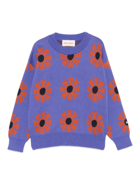 Bobo Choses flower-print jumper