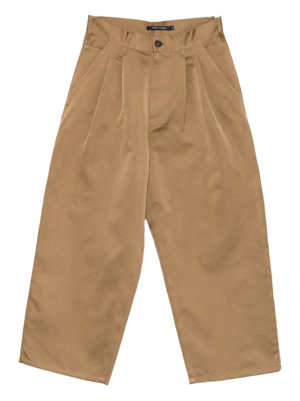 Sofie D'hoore Polke Pleated Trousers In Brown
