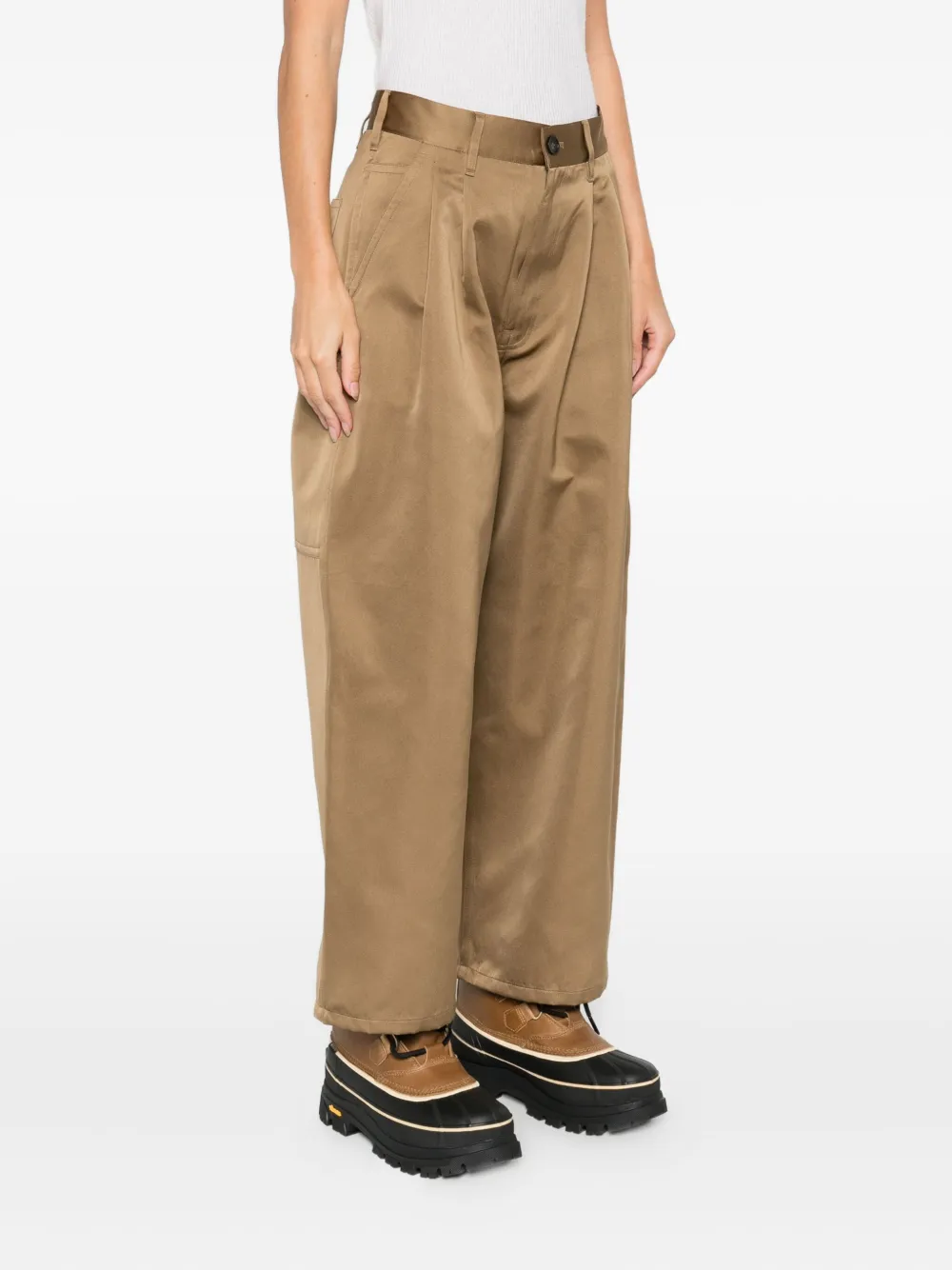 Sofie D'hoore Polke geplooide broek Bruin