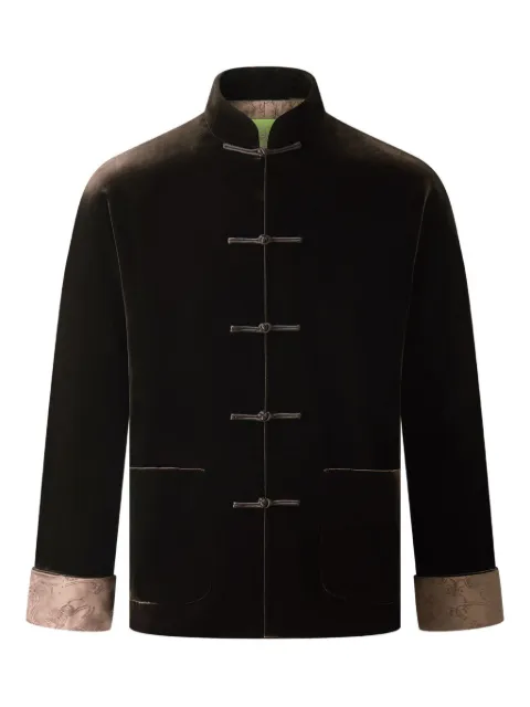 Shanghai Tang velvet mandarin-collar jacket