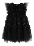 Angel's Face sequin-embellished ruffled dress - Black