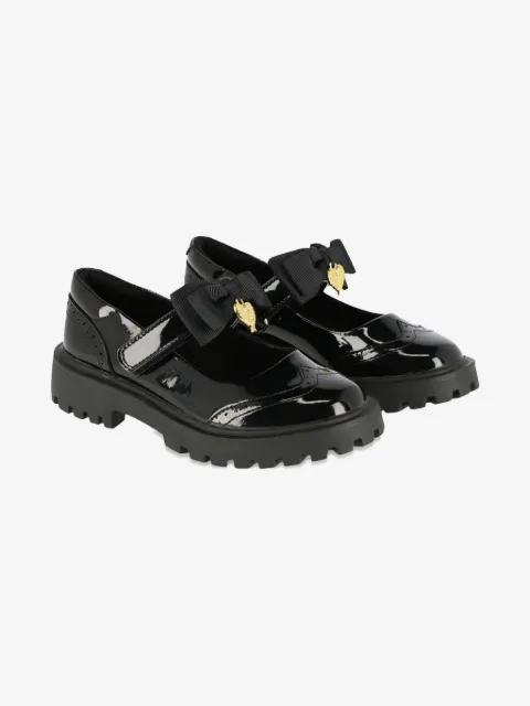 ANGEL'S FACE KIDS patent-leather bow ballerina