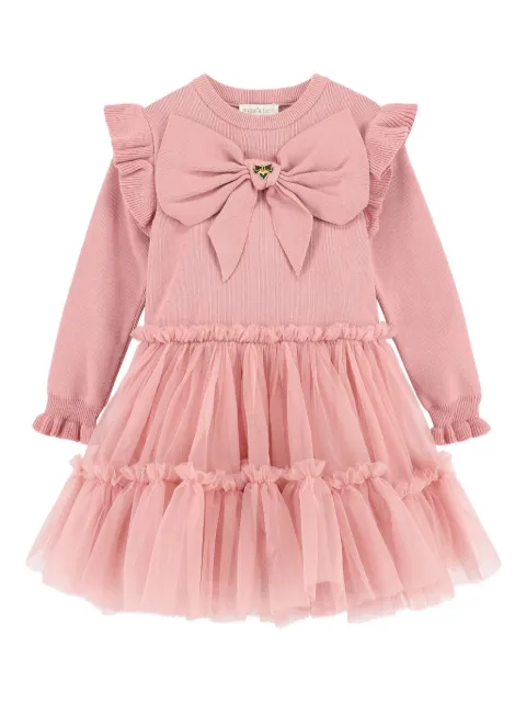 ANGEL'S FACE KIDS bow-embellished tulle dress