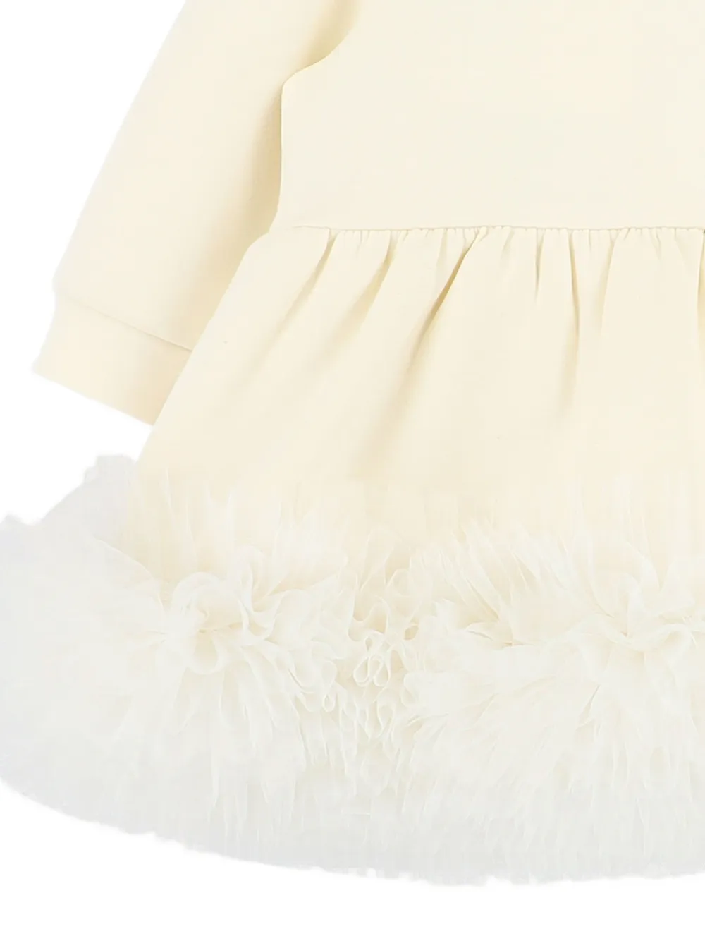 ANGEL'S FACE KIDS Jurk met tulen afwerking en strik Beige