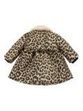 ANGEL'S FACE KIDS leopard-print ruffled coat - Neutrals