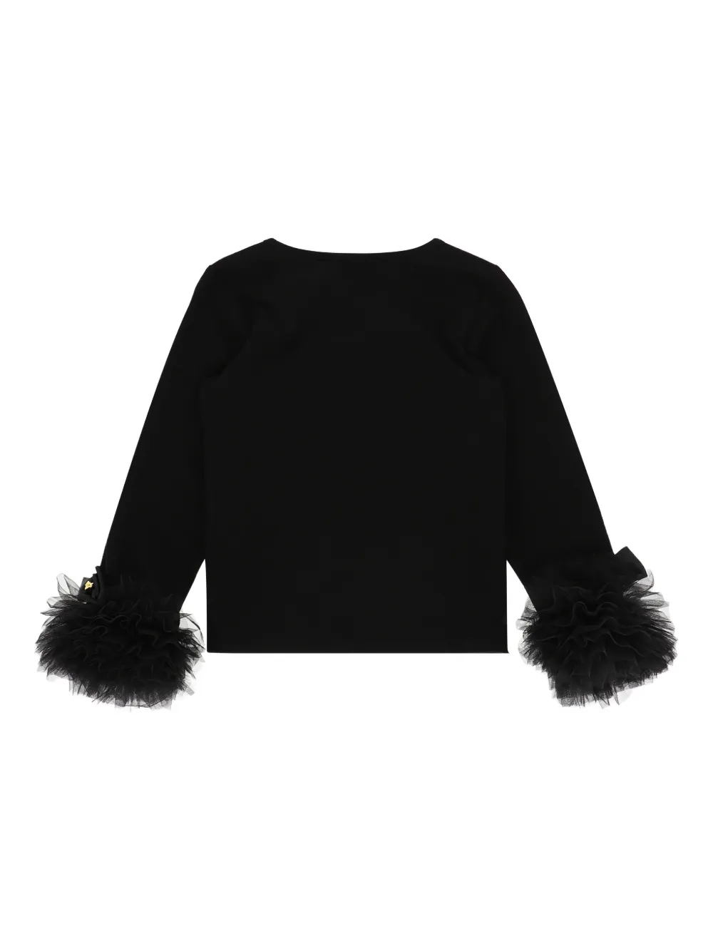 ANGEL'S FACE KIDS Top met ruches en manchetten BLACK
