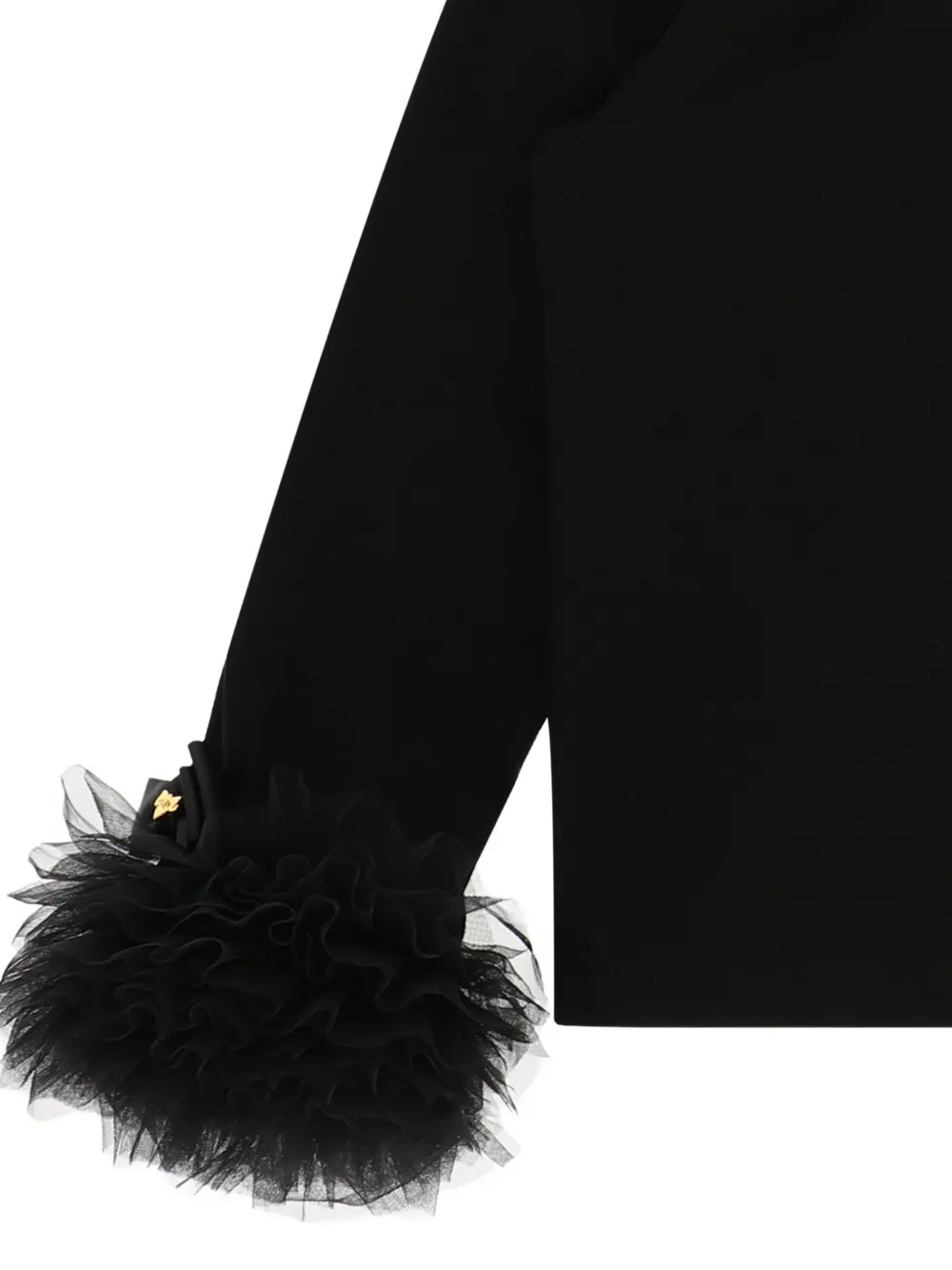 ANGEL'S FACE KIDS Top met ruches en manchetten BLACK