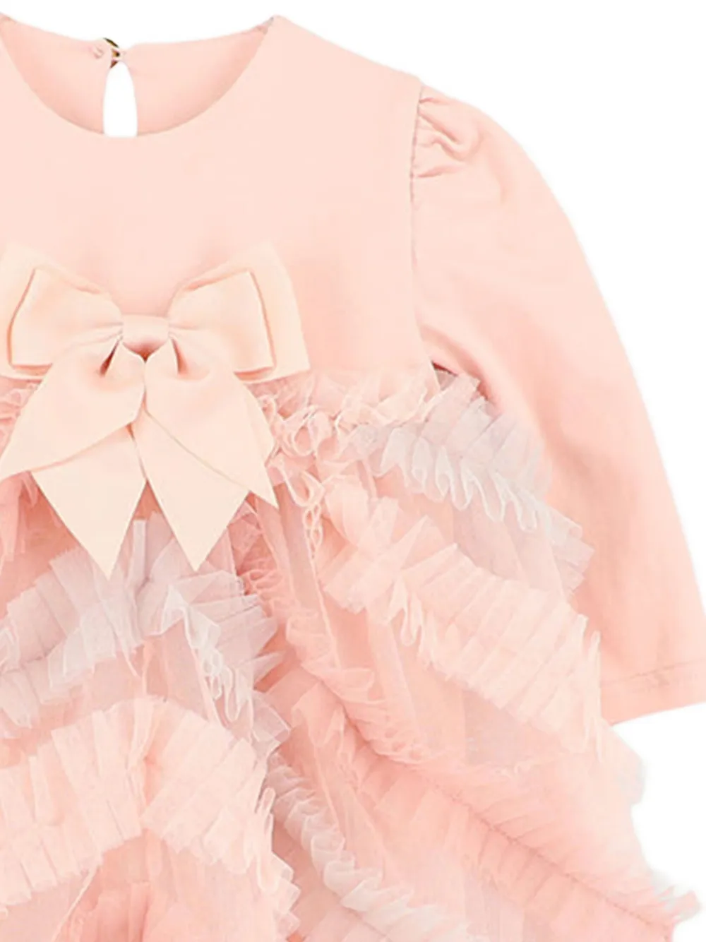 Angel's Face Jurk met ruches en strikdetail Roze