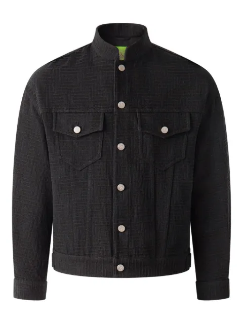 Shanghai Tang textured denim jacket