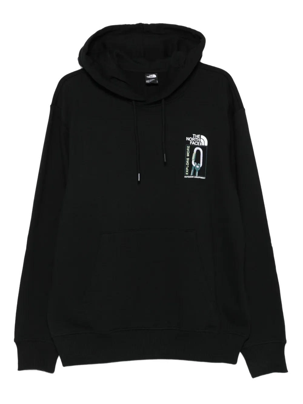 The North Face graphic-print hooded sweatshirt | Black | Image 1