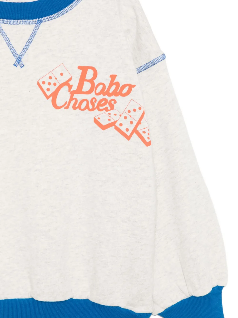 Bobo Choses Sweater met verlaagde schouders Grijs