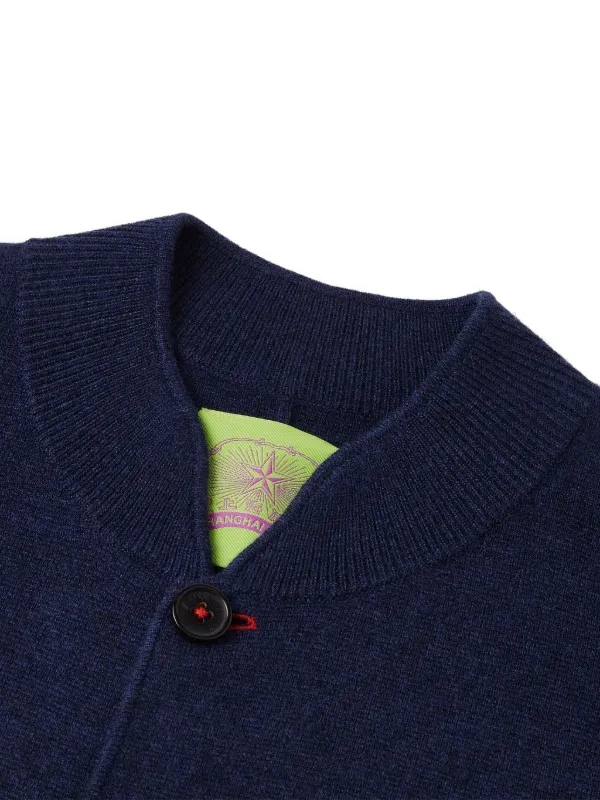 上海灘 SHANGHAI TANG カーディガン カシミア100% 翡翠ボタン Shanghai