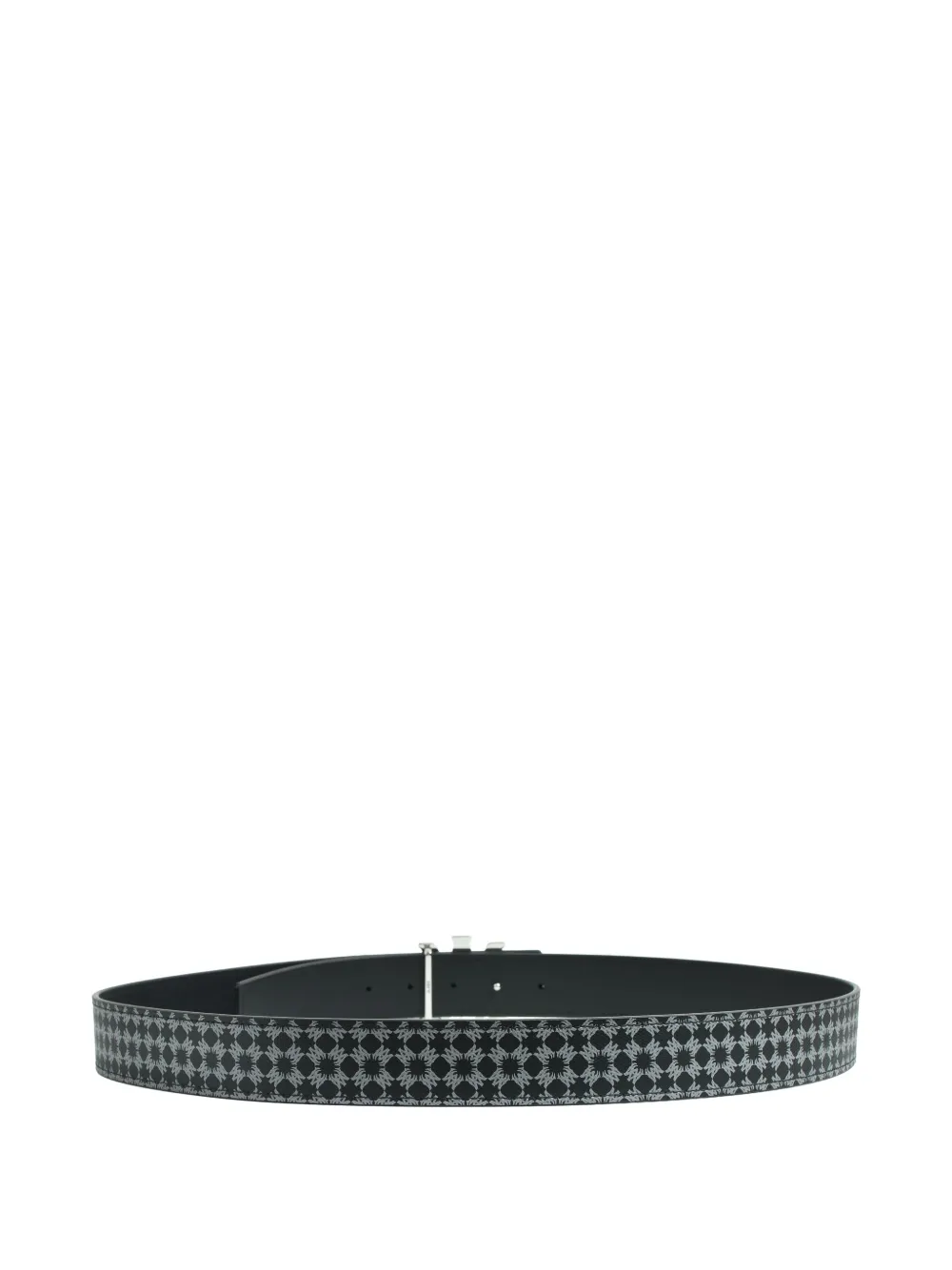 AMIRI monogram-pattern leather belt - Black