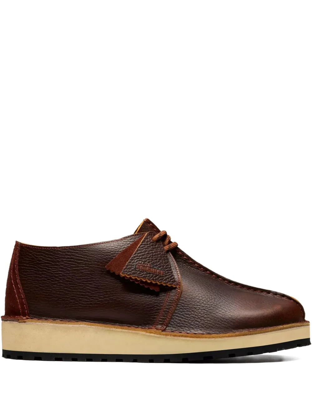 Clarks Originals leather lace-up boots Brown
