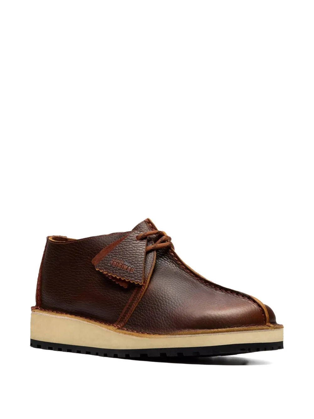 Clarks Originals leather lace-up boots Brown