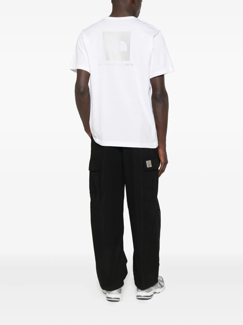 The North Face Katoenen T-shirt met geborduurd logo - Wit