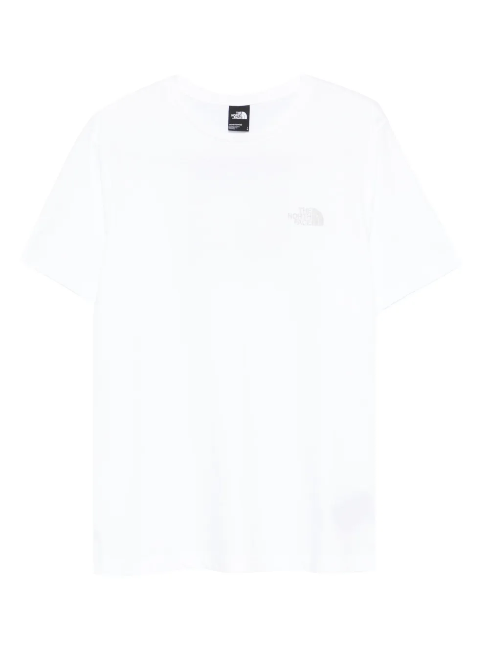 The North Face Katoenen T-shirt met geborduurd logo Wit