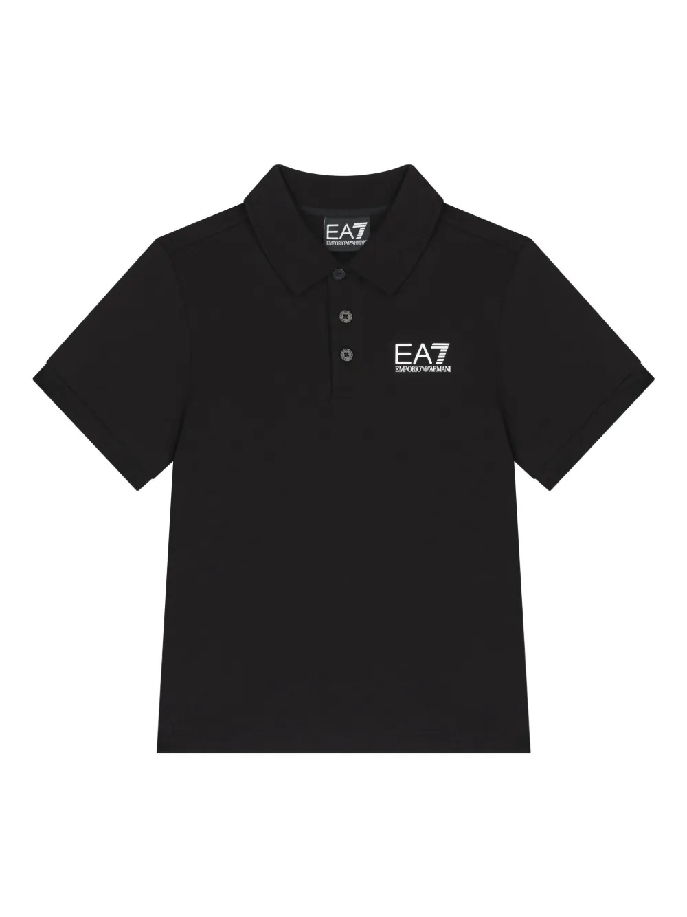 Emporio Ar i Kids logo polo-shirt Zwart