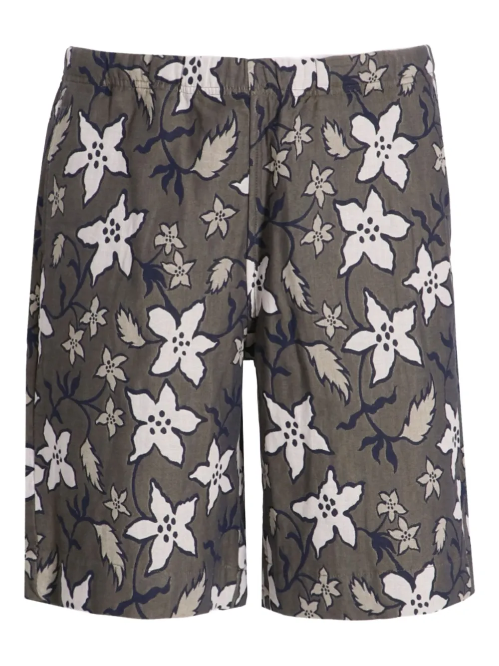 Paul Smith フローラル デッキショーツ - グレー Paul Smith フローラル デッキショーツ - グレー