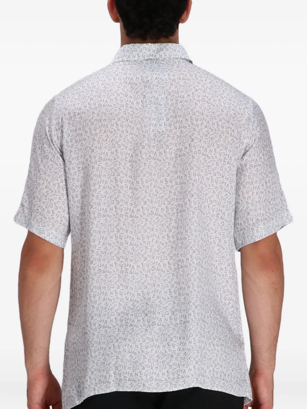 Armani Exchange Overhemd met korte mouwen en print Wit