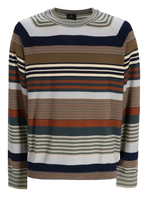 Paul Smith striped-pattern crew-neck sweater