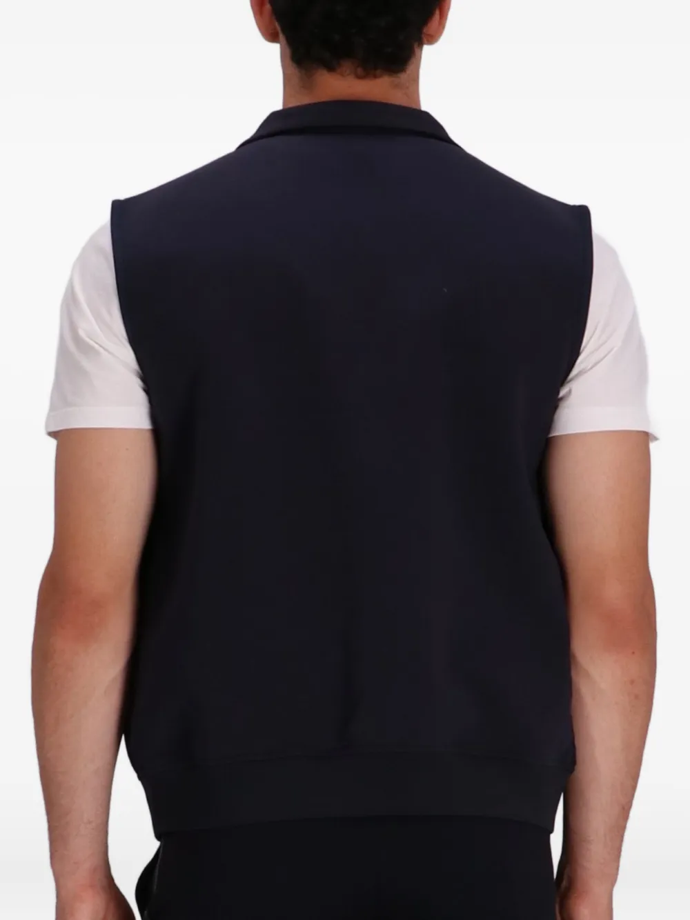 PS Paul Smith Gestreept gilet met ritssluiting Blauw