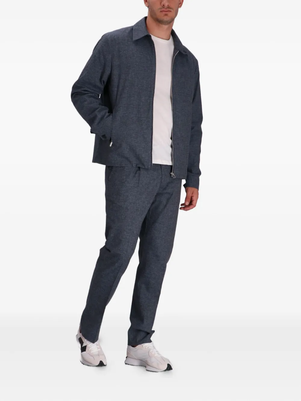 Paul Smith Katoenen shirtjack met ritssluiting Blauw