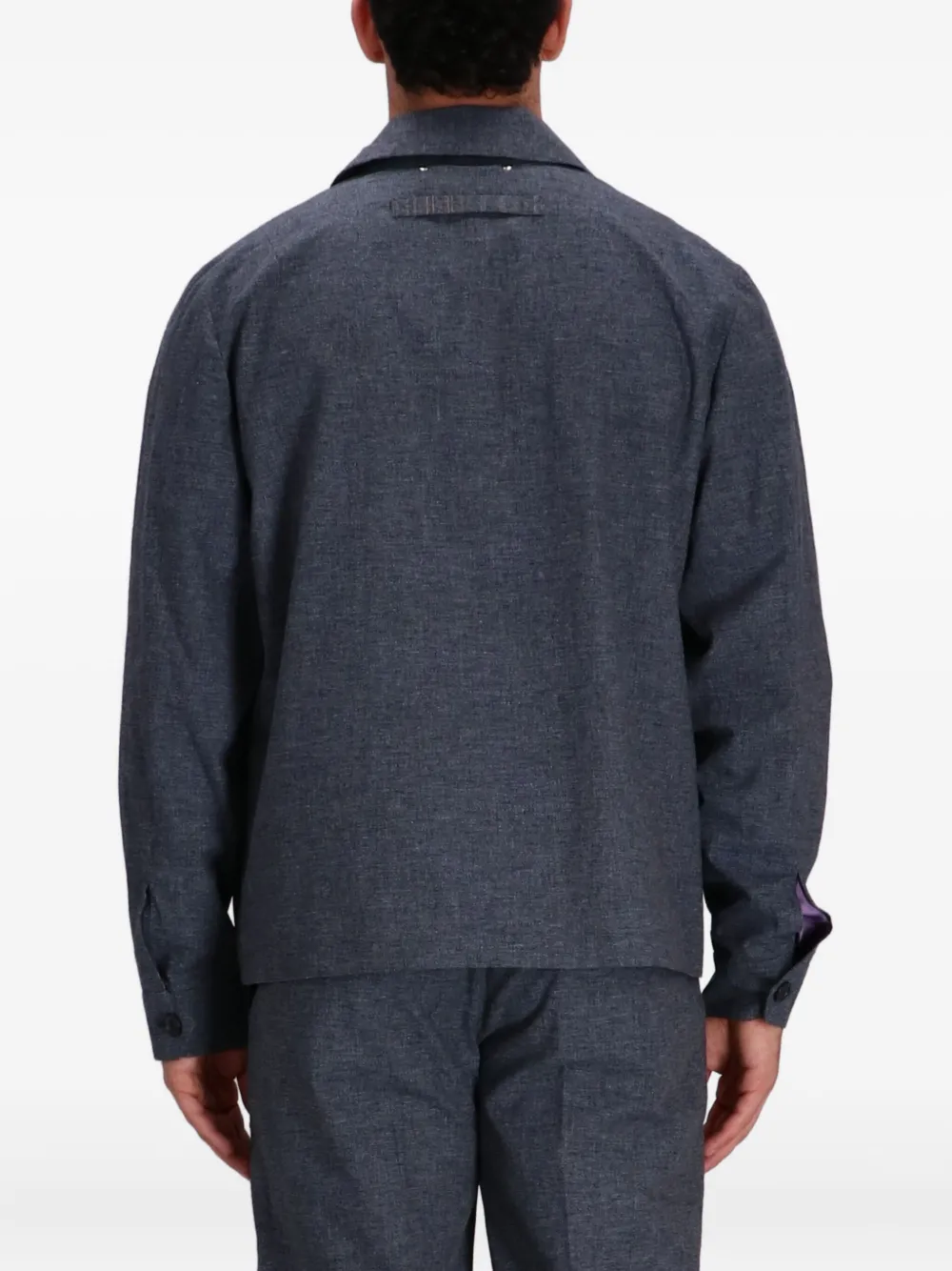 Paul Smith Katoenen shirtjack met ritssluiting Blauw